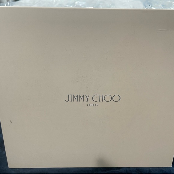 Jimmy Choo Vantage Suede Lace Navy Heels size 6 - Picture 7 of 10